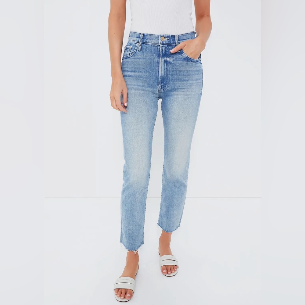 MOTHER Light Blue Straight Leg Jeans